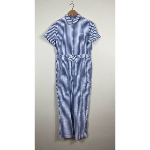 Alex Mill Benny Jumpsuit In Seersucker - Picture 3 of 9